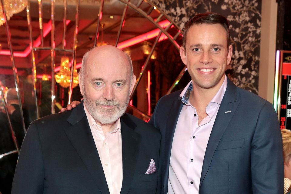 Businessman Richard Quirke with his son Wesley